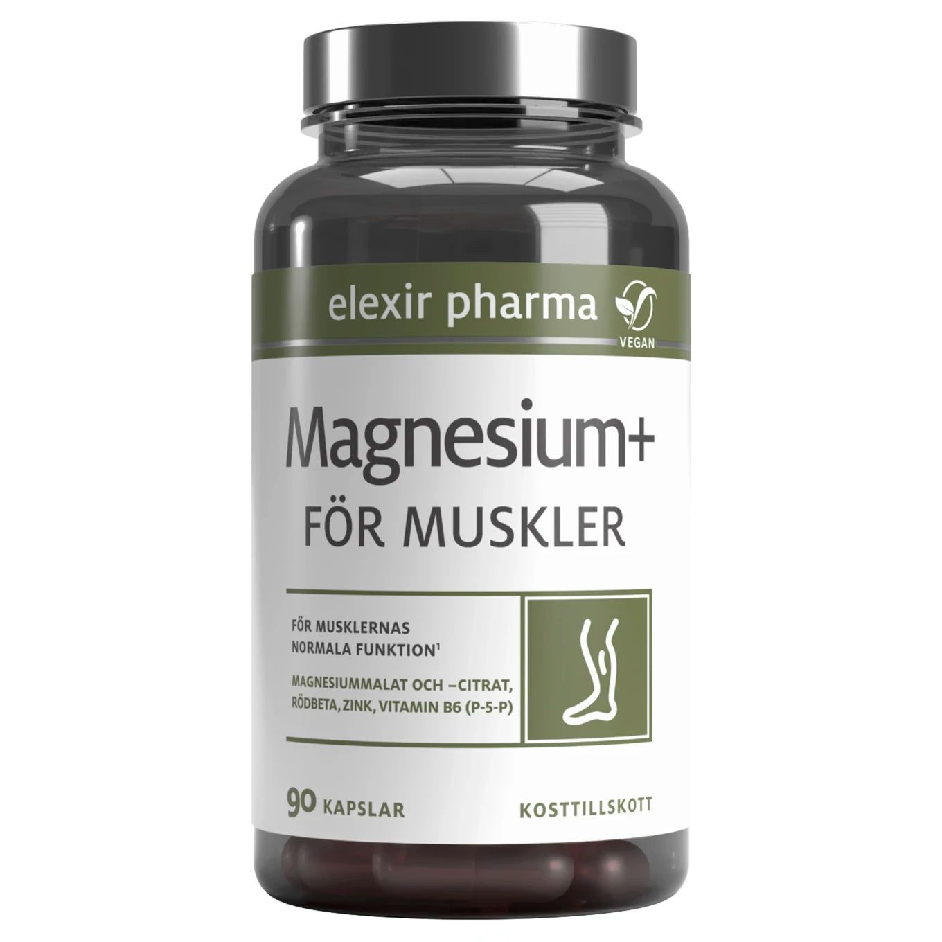Magnesium Muskler 90 kapslar - elexir pharma