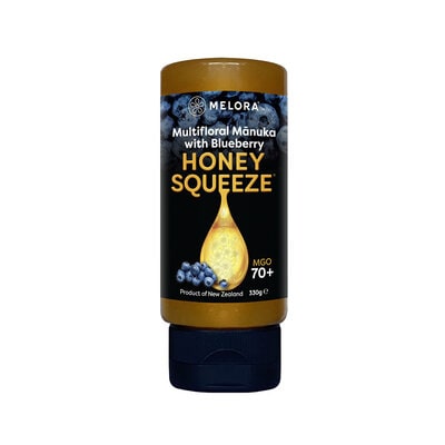 Manuka Honey 70+ MGO Blueberry Squeeze 330g - Melora