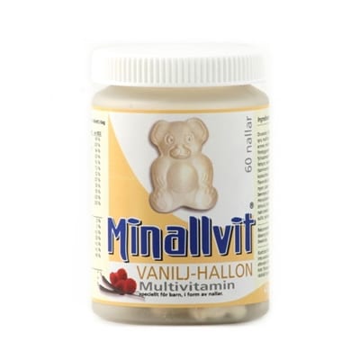 Multivitamin vanilj/hallon 60 tabletter - Minallvit
