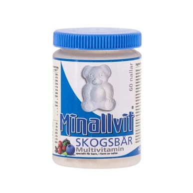 Multivitamin skogsbär 60 tabletter - Minallvit