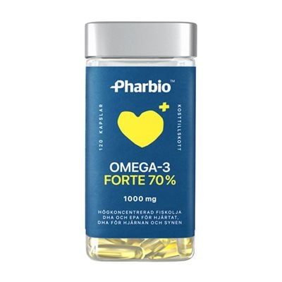 Omega-3 forte 1000mg 120 kapslar - Pharbio