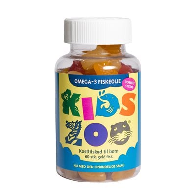 Omega-3 Fiskolja 60st tuggisar - Kids Zoo