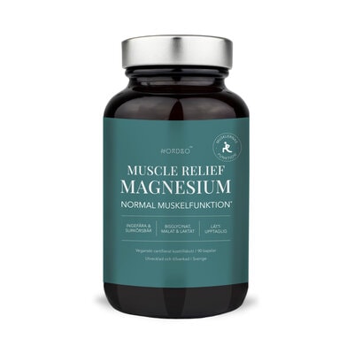 Muscle Relief Magnesium 90 kapslar - Nordbo