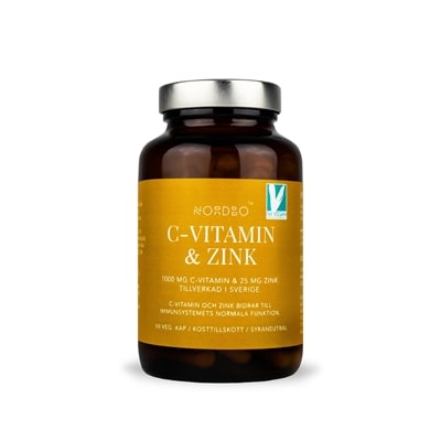 C-vitamin & Zink 50 kapslar - Nordbo