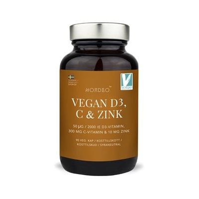 D3, C-Vitamin & Zink 90 kapslar - Nordbo