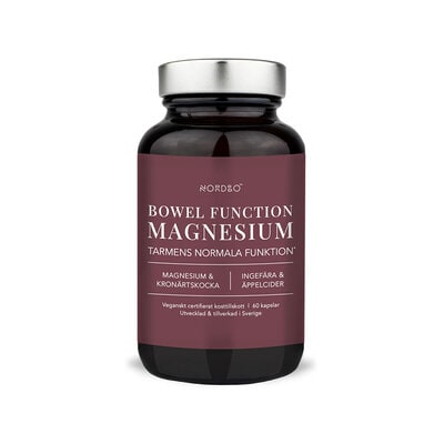 Bowel function Magnesium 60 kapslar - Nordbo
