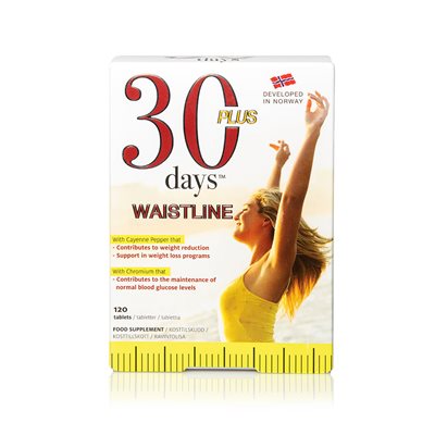 30 Days Waistline 120 tabletter - Immitec