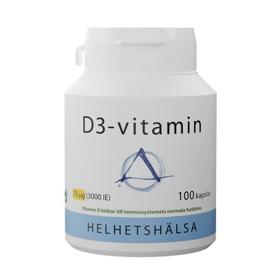 D-Vitamin 75 µg 100 kapslar - Helhetshälsa