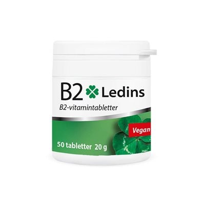 Vitamin B2 50 tabletter - Ledins