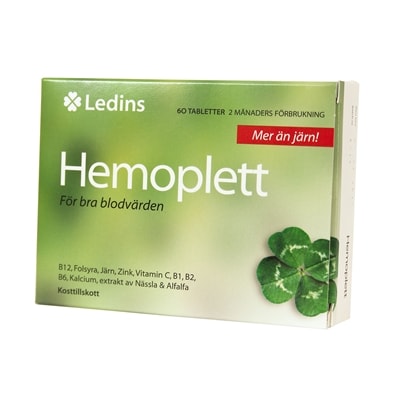 Hemoplett 60 tabletter - Ledins