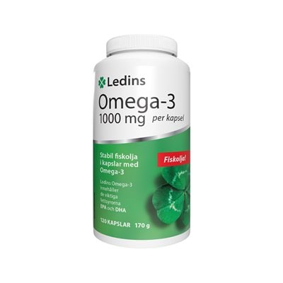 Omega-3 1000mg 120 kapslar - Ledins
