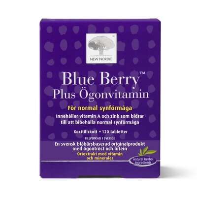 Blue Berry Plus Ögonvitamin 120 tabletter - New Nordic
