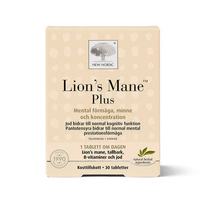 Lions Mane Plus 30 tabletter - New Nordic