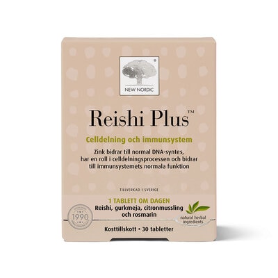 Reishi Plus 30 tabletter - New Nordic