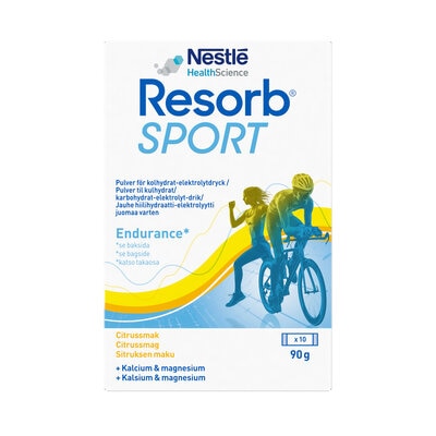 Resorb Sport Brustablett Citrus 10 påsar - Resorb