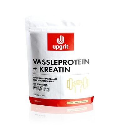 Vassleprotein+Kreatin Vanilj 1100g - Upgrit