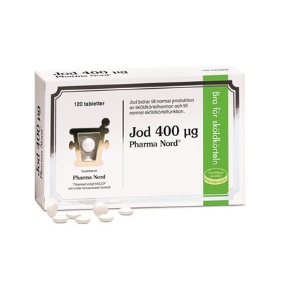 Jod 400 µg 120 tabletter - Pharma Nord