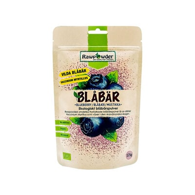 Blåbärspulver frystorkad 125g - Rawpowder
