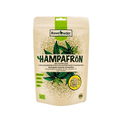 Hampafrön skalade 300g - Rawpowder