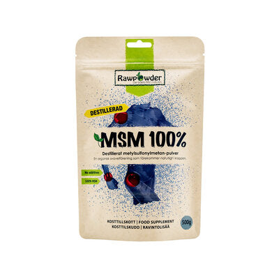 MSM destillerad 500g - Rawpowder