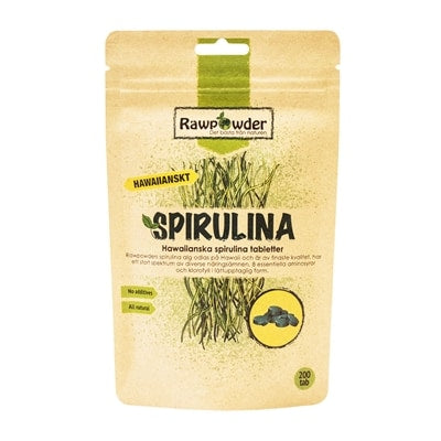 Spirulina Hawaii 200 tabletter - Rawpowder