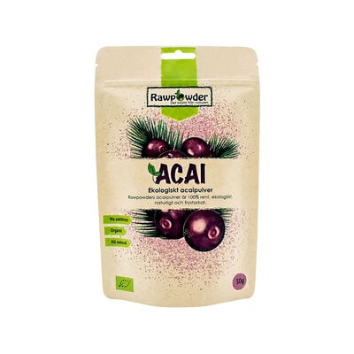 Acai bär pulver (frystorkad) 50g - Rawpowder