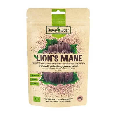 Lion´s Mane pulver 100g - Rawpowder
