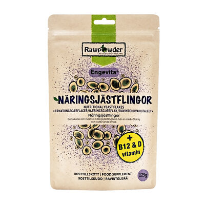 Näringsjästflingor Engevita® med B12 & D 125g - Rawpowder
