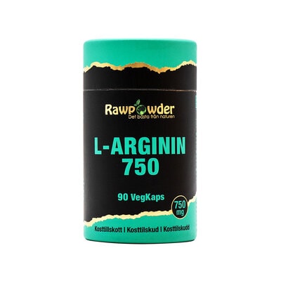 L-Arginin 750mg 90 kapslar - Rawpowder