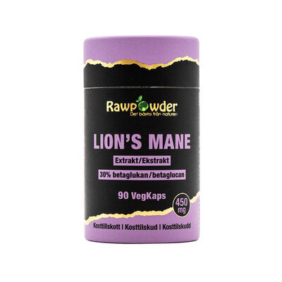 Lion's mane Extrakt 450mg 90 kapslar - Rawpowder