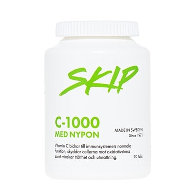 C-vitamin sockerfri 1000mg 90 tabletter - Skip Nutrition