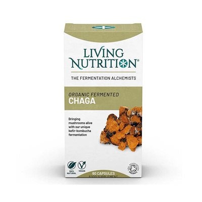 Organic Fermented Chaga 60 kapslar - Living Nutrition