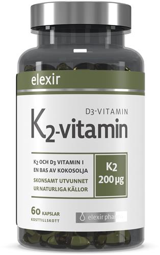 K2+D3 60 kapslar - elexir pharma