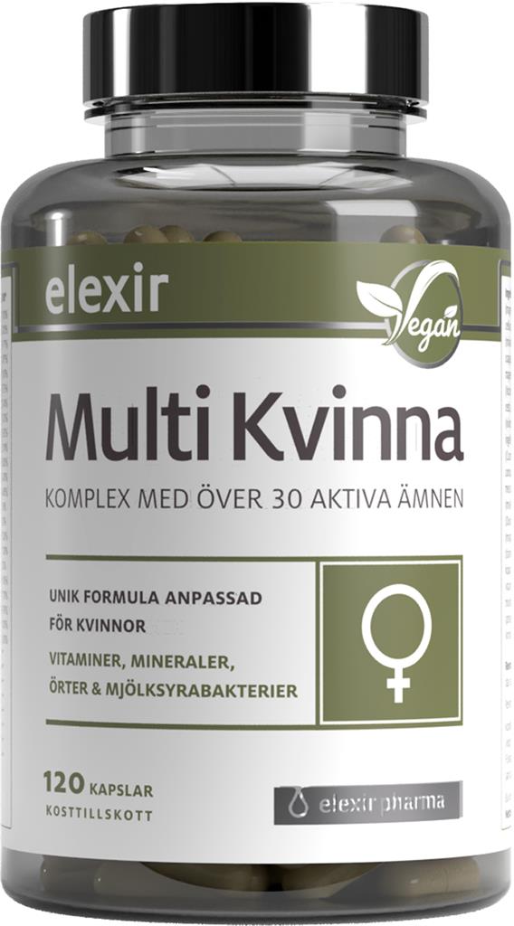Multi kvinna 120 kapslar Veg - elexir pharma