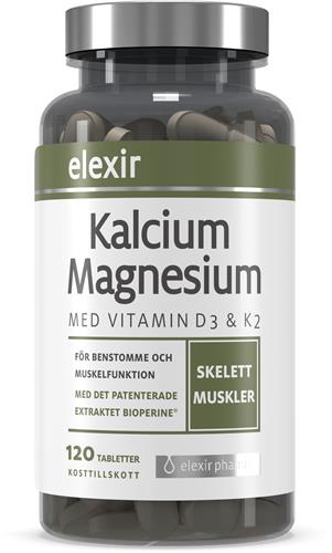 Kalcium/Magnesium 120 tabletter - elexir pharma