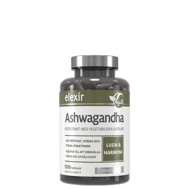 Ashwaganda 120veg kapslar - elexir pharma