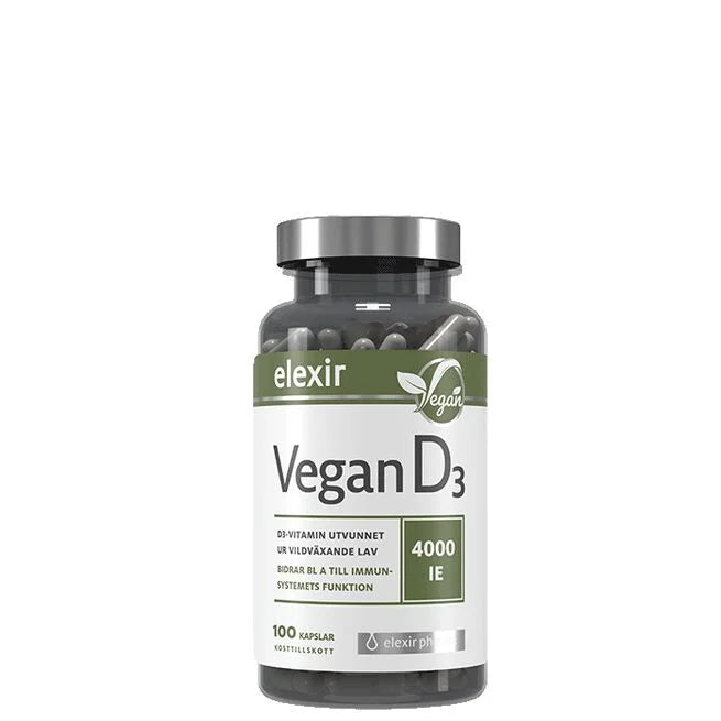 D3 Vitamin Vegan 4000IE 100 kapslar - elexir pharma