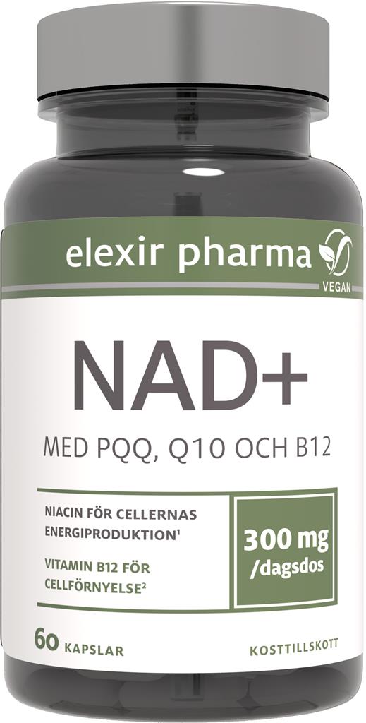 NAD+ 300 mg 60 kapslar - elexir pharma