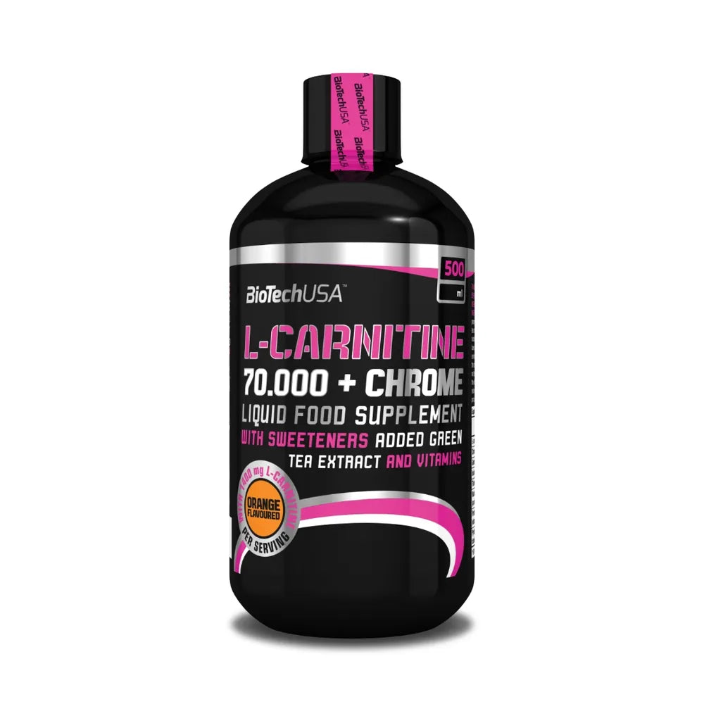 L-Carnitine +Chrome, 500 ml Orange - BioTech USA