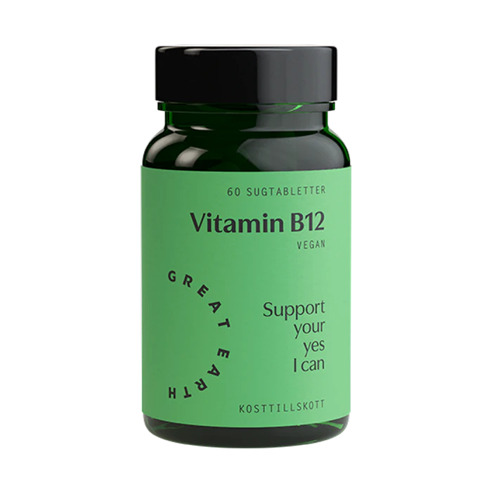 Vitamin B12 60 sugtabletter - Great Earth