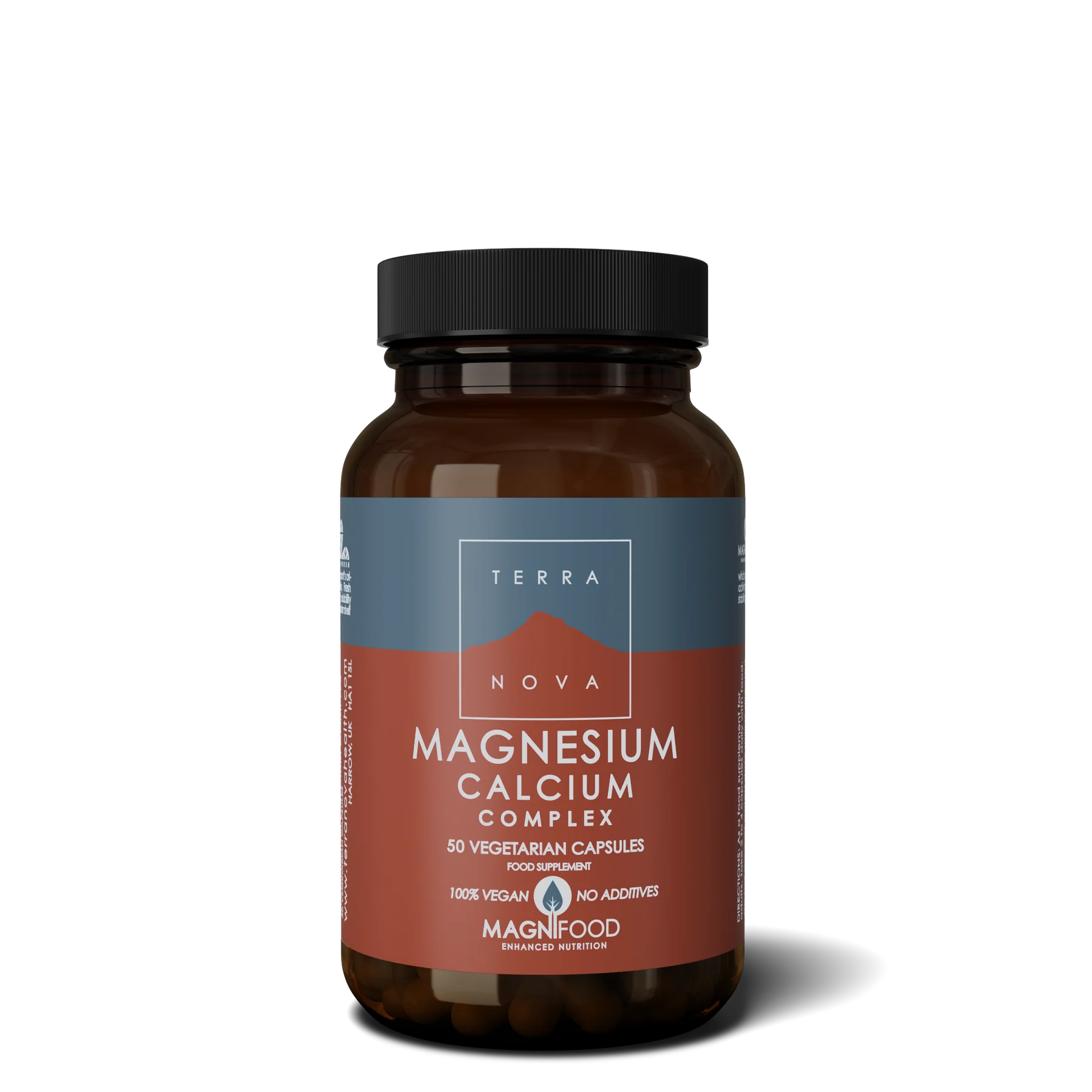 Magnesium Calcium 2:1 Complex 50mg 50 kapslar - Terranova