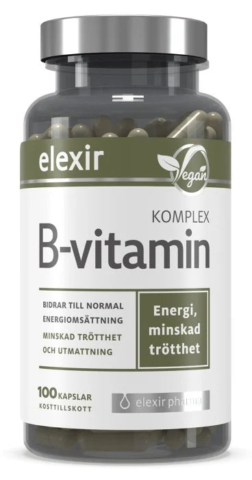 B-vitamin Komplex 100 kapslar - elexir pharma