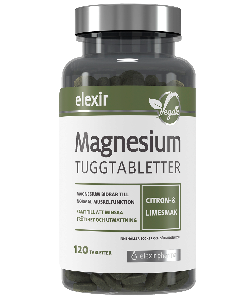Magnesium 120 tuggtabletter - elexir pharma
