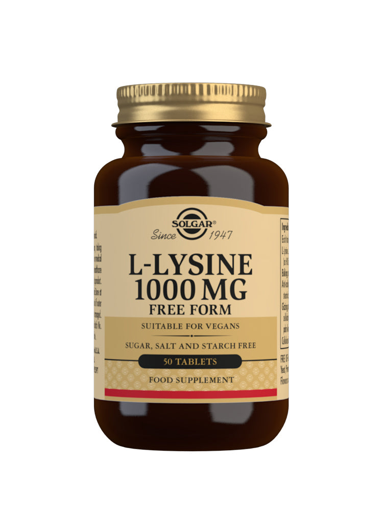 L-Lysine 1000 mg, 100 tabletter - Solgar