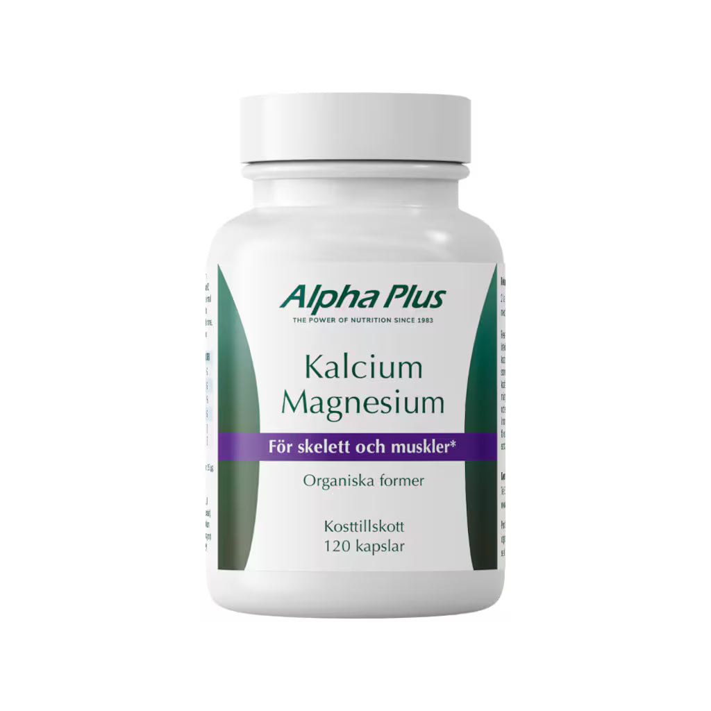 Kalcium Magnesium 120 tabletter - Alpha Plus