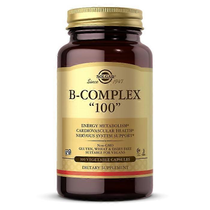 B-Complex "100", 100 vegetabiliska kapslar - Solgar