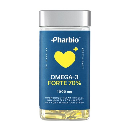 Omega-3 forte 1000mg 120 kapslar - Pharbio