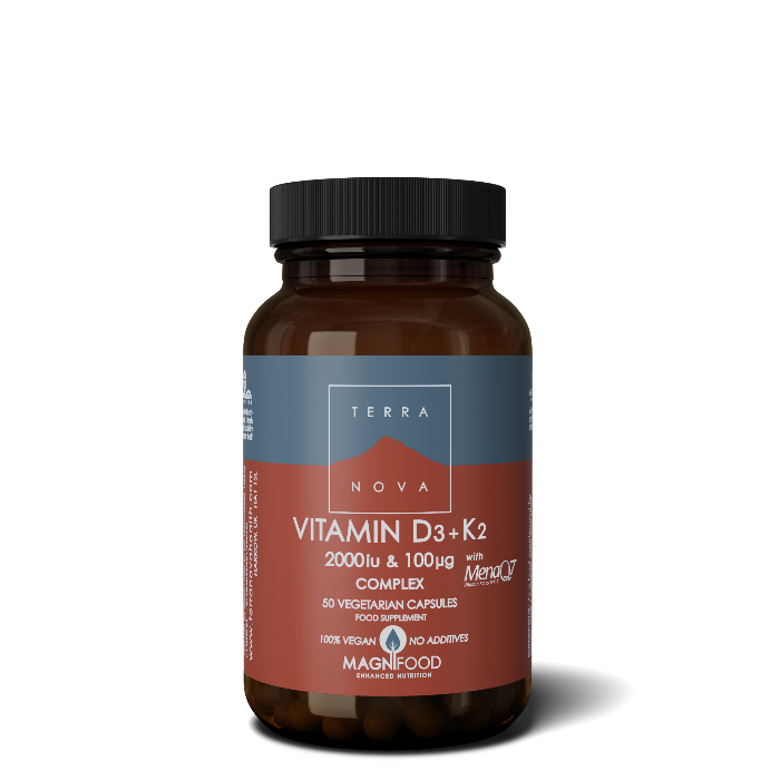 Vitamin D3 2000iu & K2 100µg Complex - Terranova