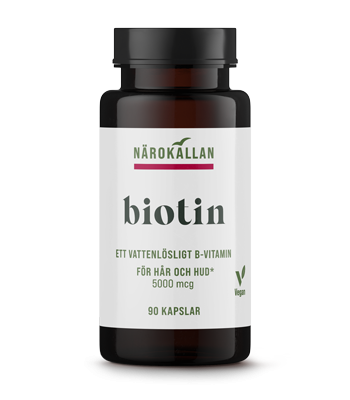 Biotin 5000 mcg 90 kapslar - Närokällan