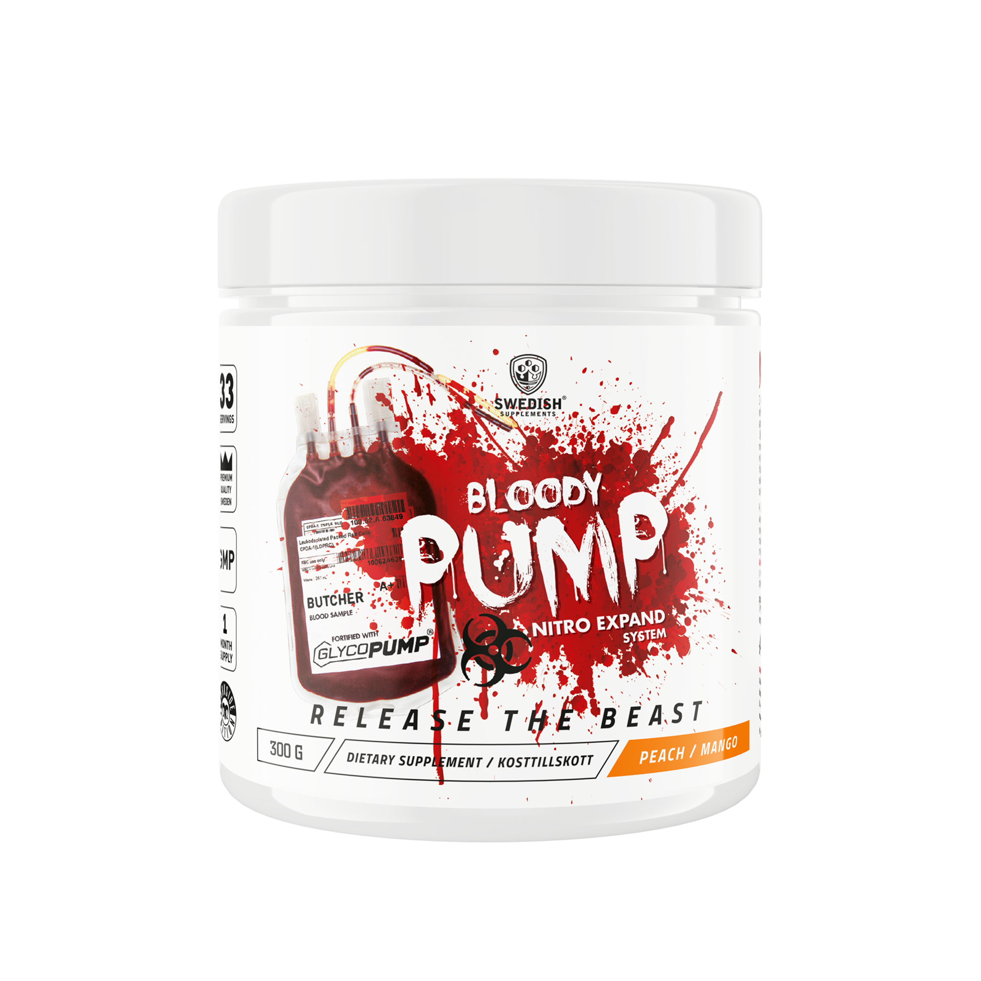 Bloody Pump PWO 300g - Swedish Supplements